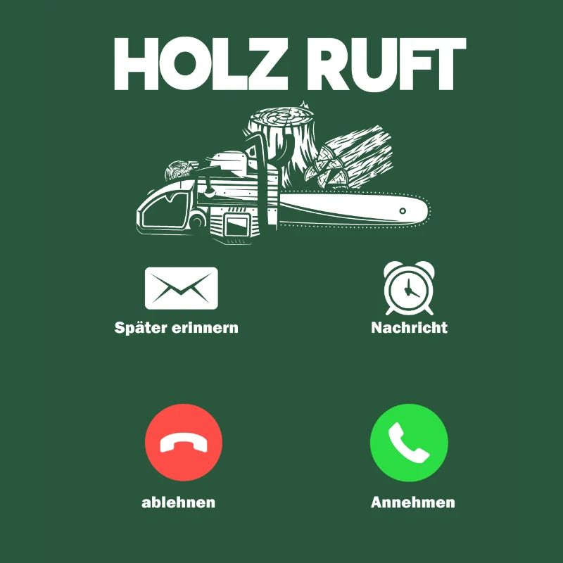 Holz Ruft An Holzarbeiter Anruf Geschenk
