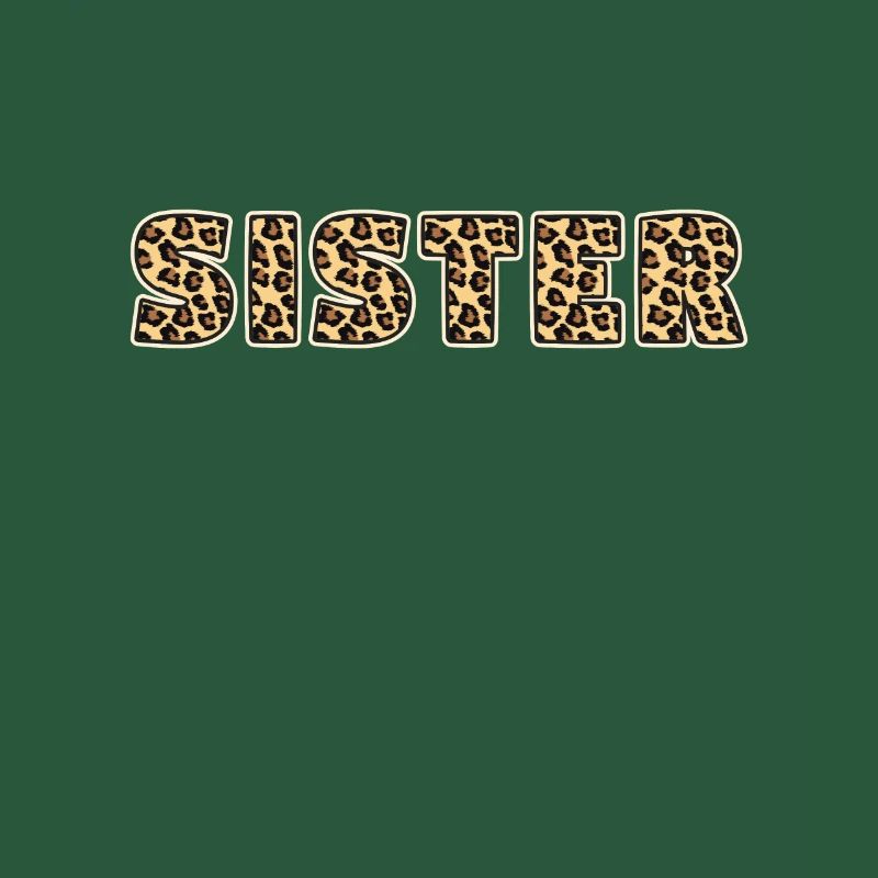 Sister Leopard Pattern Gift