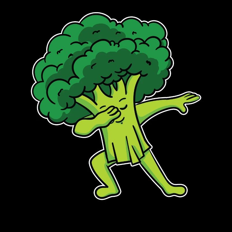 Broccoli Vegetables Vegan Vegetarian Dabbing Dab Dance