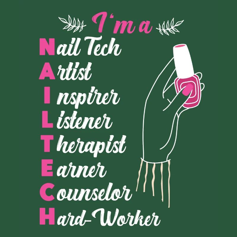 Nail Tech Quote Work Uniform Nail