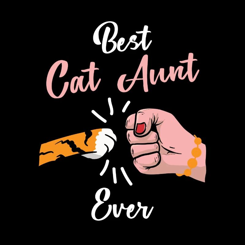 Best Cat Aunt Ever Tante mit Katze Faust