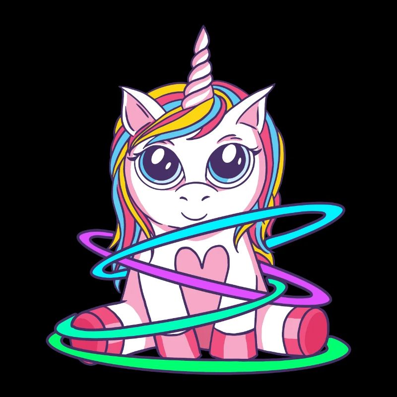 Regenbogen Hulacorn Einhorn Rythmische Gymnastik
