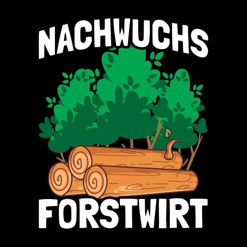 Nachwuchs Forstwirt Holz machen