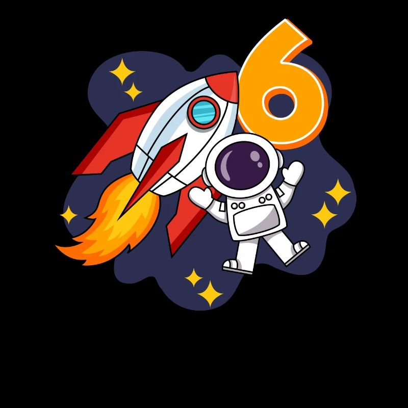 Astronaute spatial de 6 ans 6e anniversaire