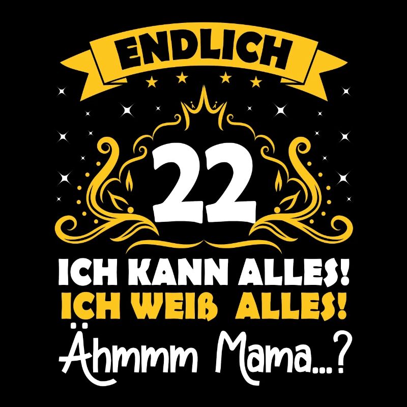 22 Geburtstag Mädchen Junge Fun Geschenk lustig