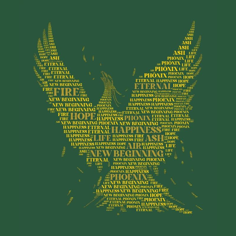 PHOENIX: Word-Art Design! Mythical creatures, mythology