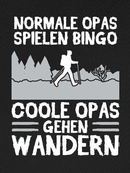 Wanderer Opa Bergsteiger Geschenk