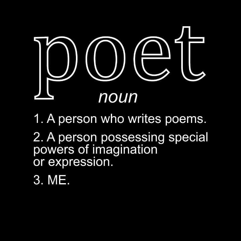 Poet Definition Geschenk Dichter