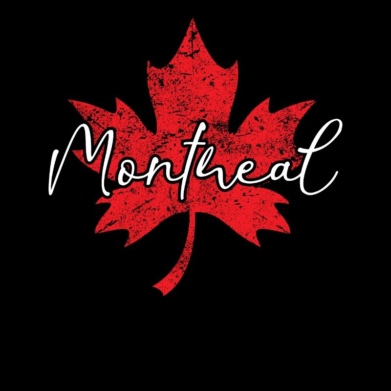 Montreal Canada Red White Cloverleaf