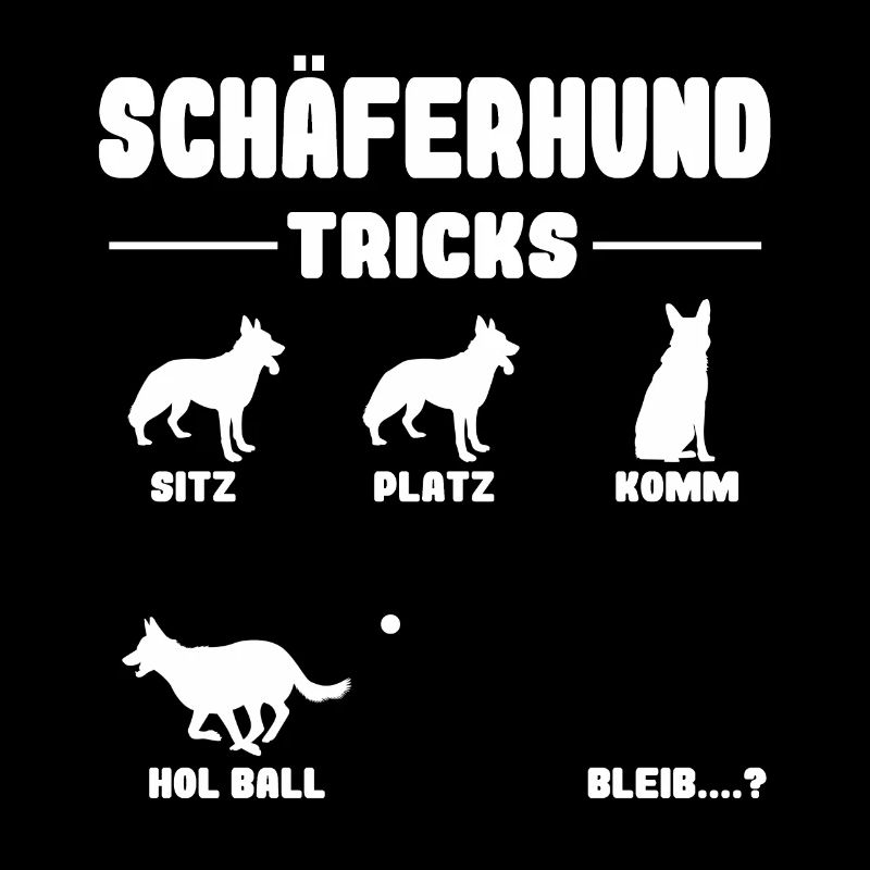 Witziges Deutscher Schäferhund Hunde Tricks