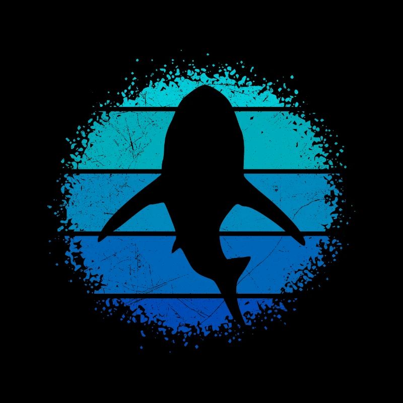 Retro Shark Shark Diver