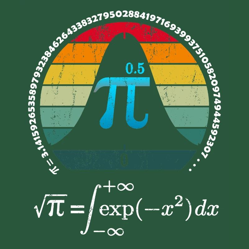 Idée cadeau prof de Maths : Pi et loi normale