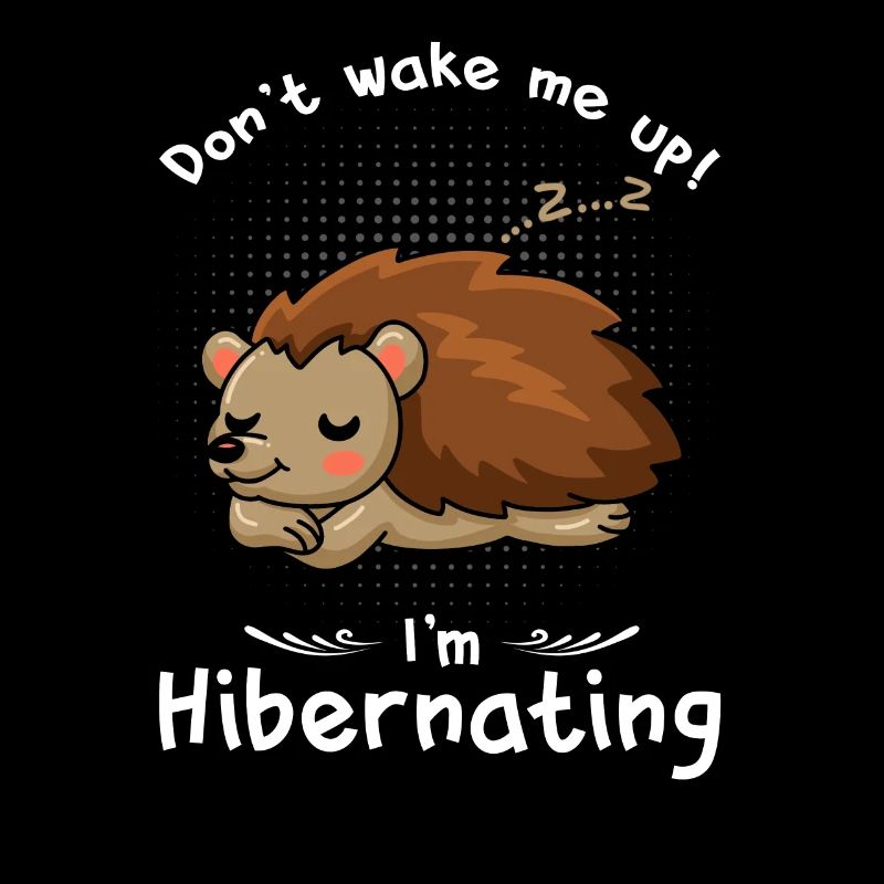 Winterschlaf Weck mich nicht Igel