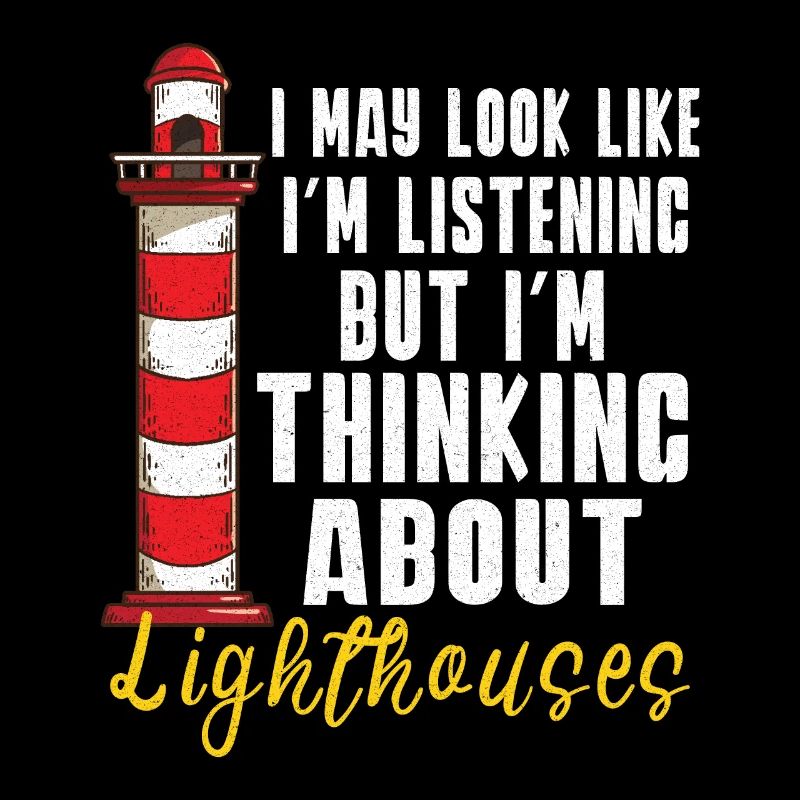 Lighthouse Seaside Nautical I Love Lighthouse