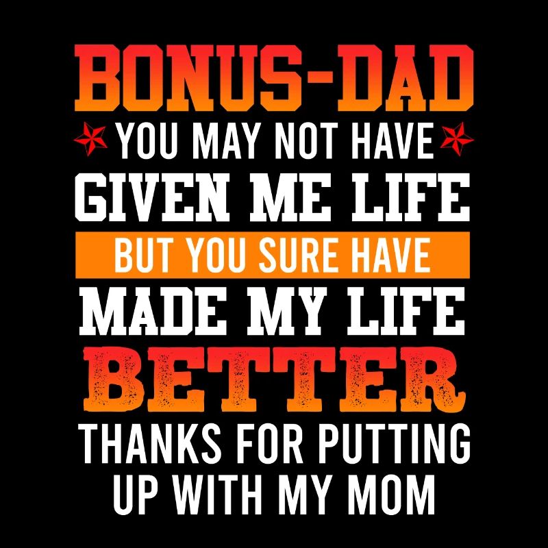 Danke Bonus-dad Stiefvater Dankbarkeit Patchwork