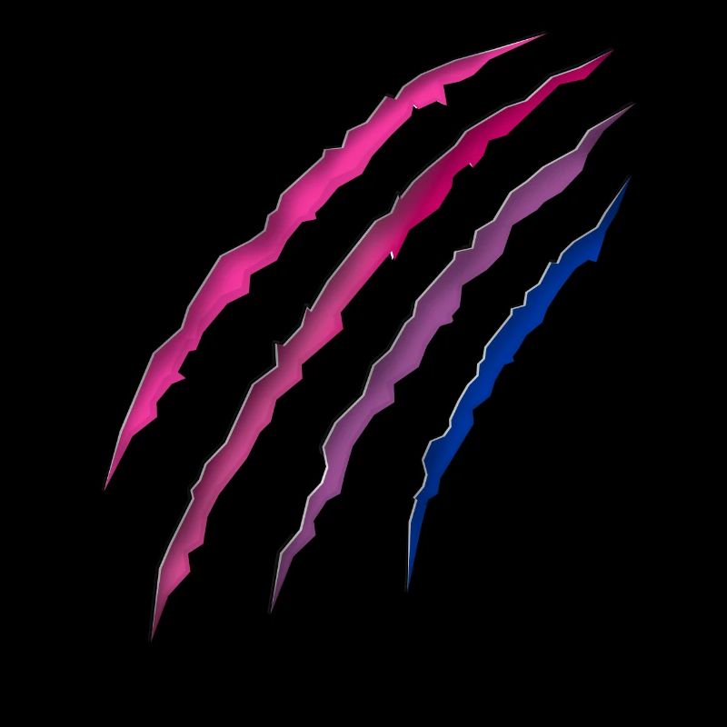 Bisexuel Bi Pride Flag Scratch