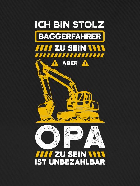 Bagger Opa Baggerfahrer Geschenk