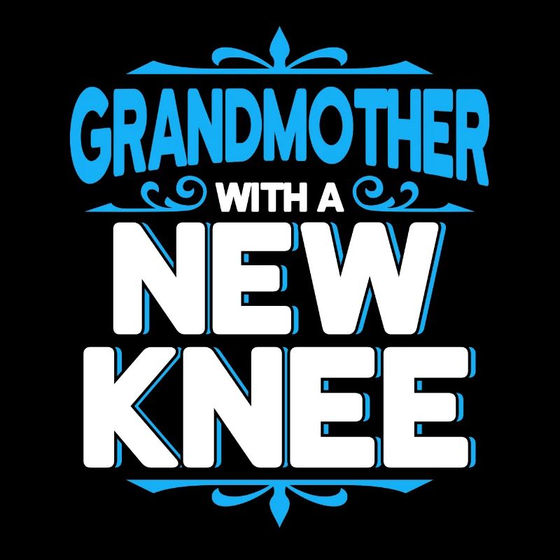 Großmutter mit neuem Knie