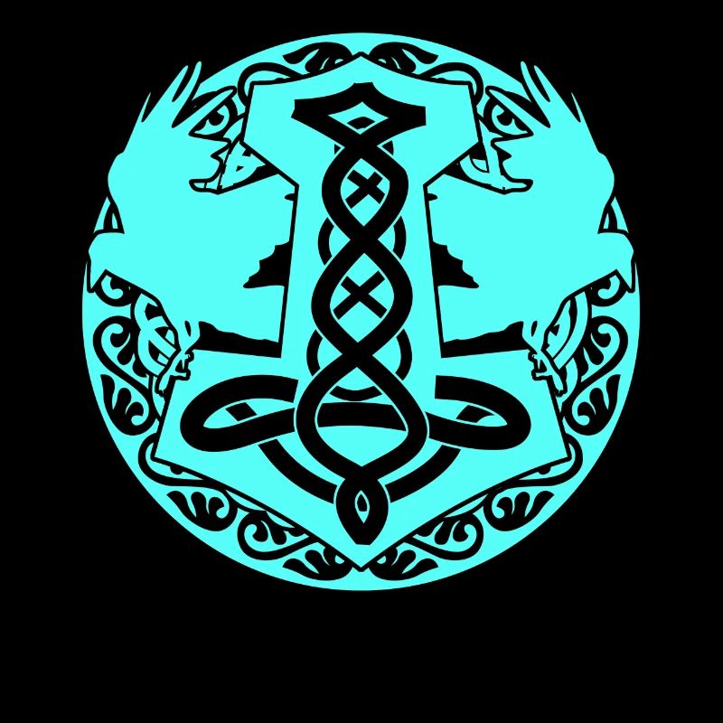 Raben Wikinger Krähen Schmuck Rabe