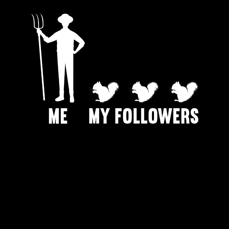Ich und meine Follower Männer Eichhörnchen