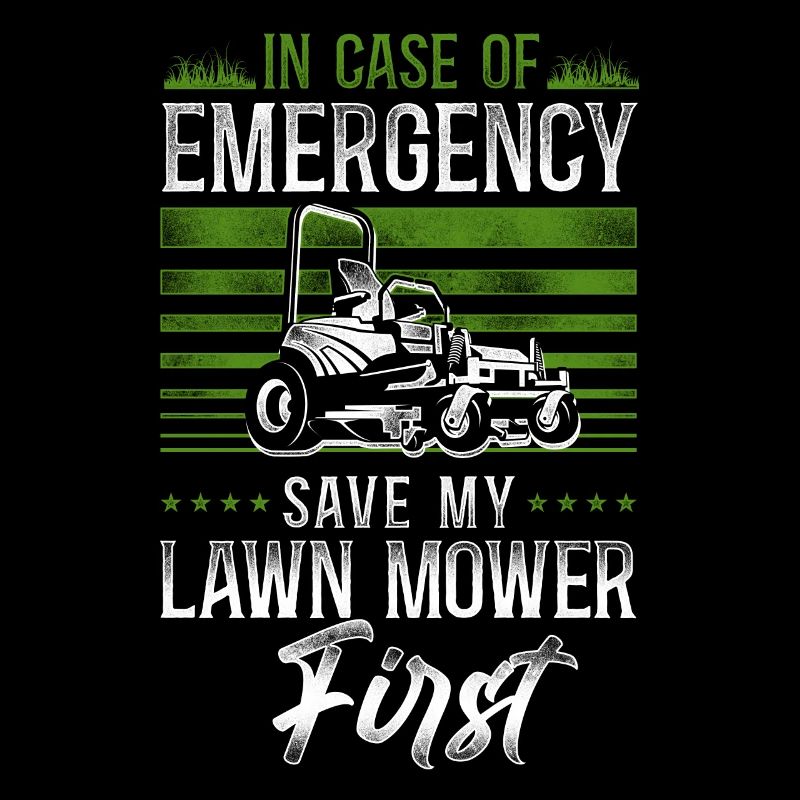 Lawn Mower Mowing Dad Father