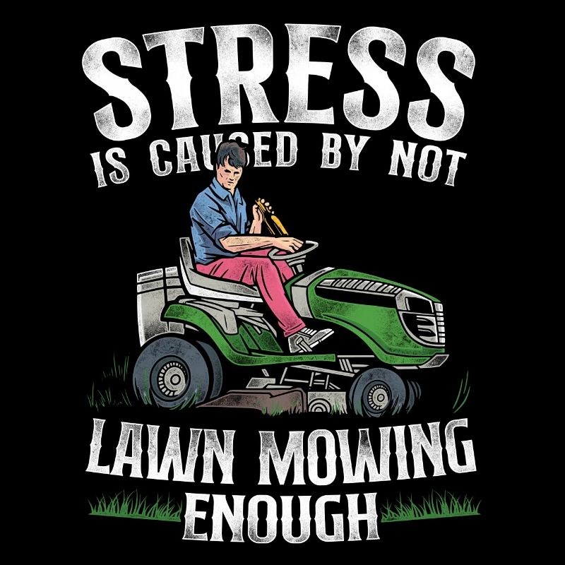 Lawn Mower Mowing Dad Father