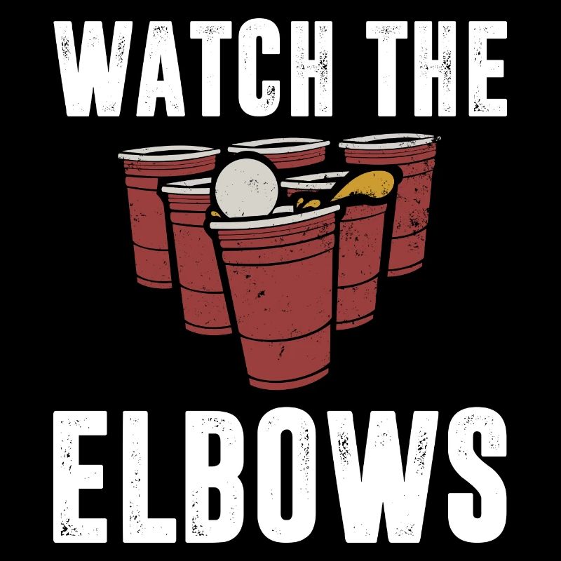 Beer pong watch the elbows