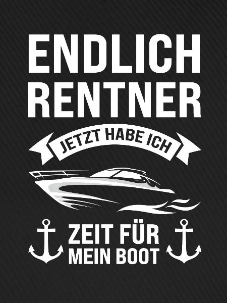 Boot Rentner Bootfahrer Geschenk