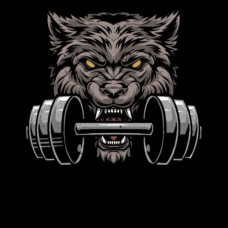 Wolf Bodybuilding Wolf Wildtier Tierpfleger