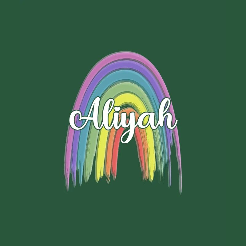 ALIYAH Rainbow Cursive