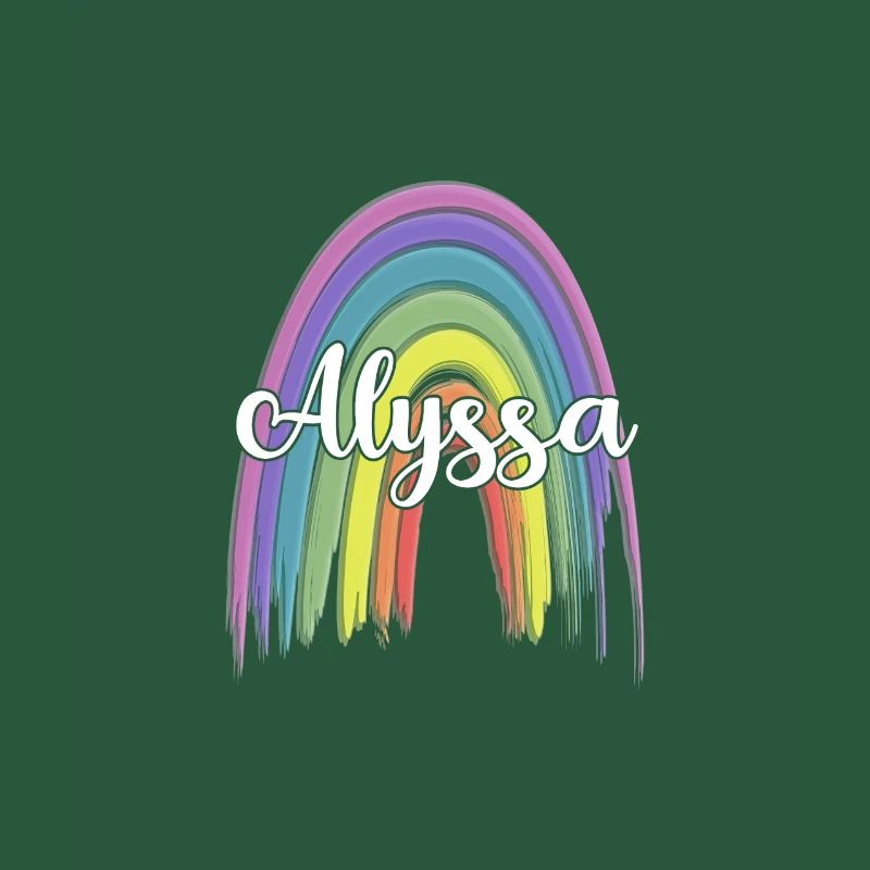 ALYSSA Rainbow Cursive