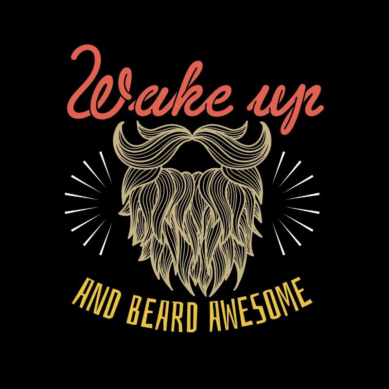 Wake Up And Beard Awesome Shirt Geschenk