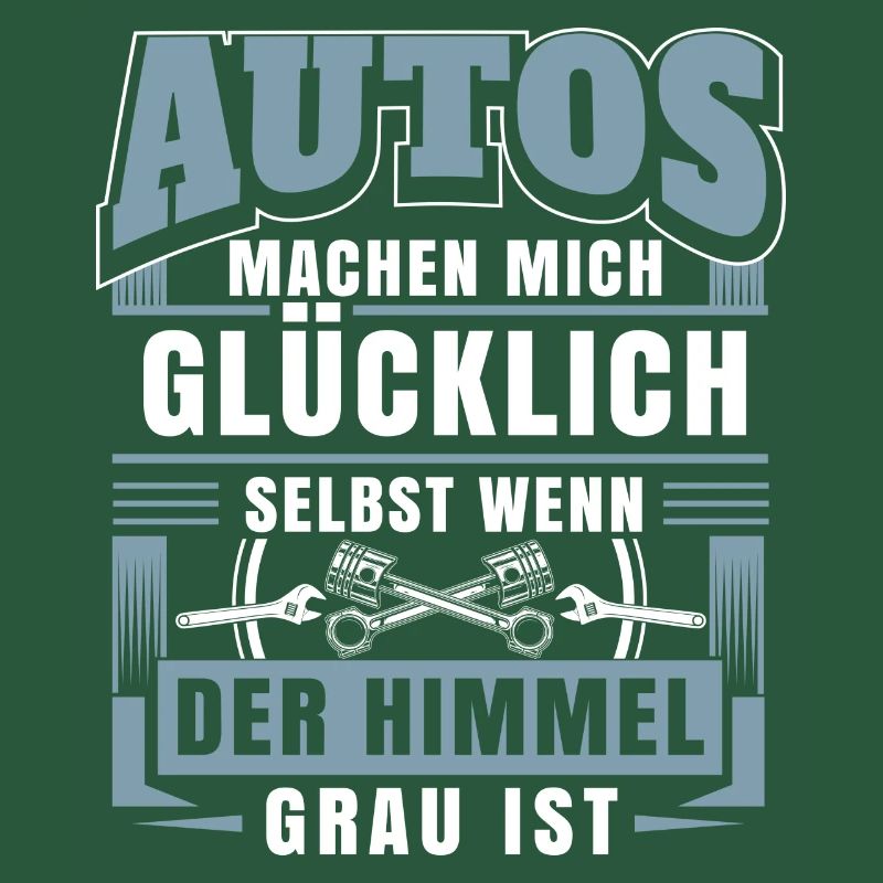 Autos machen glücklich selbst wenn der Himmel Grau