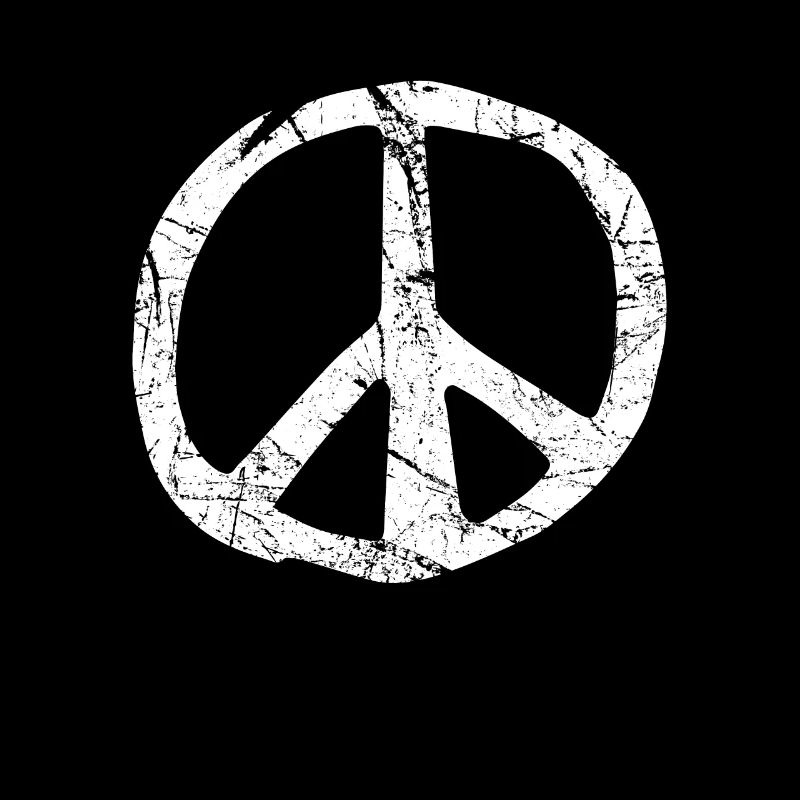 Retro Vintage Design Friedenszeichen Peace Zeichen