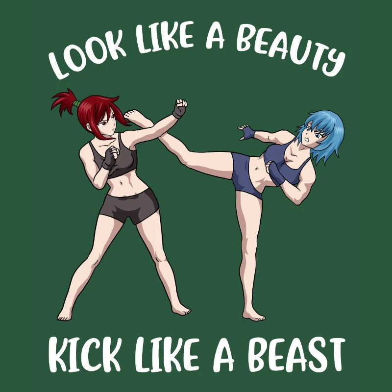 Kick Like A Beast Kickboxen Geschenk