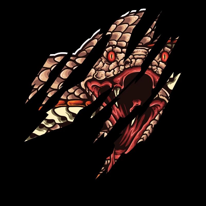 Snake Serpent Face