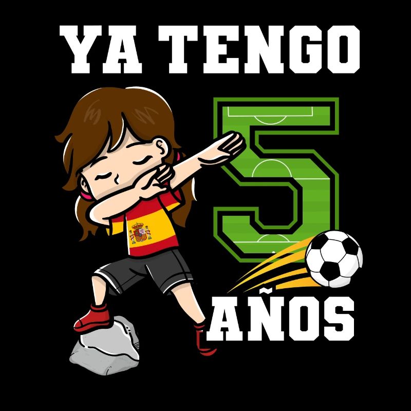 Fußballmädchen Es Ist Mein 5 Geburtstag Spanische