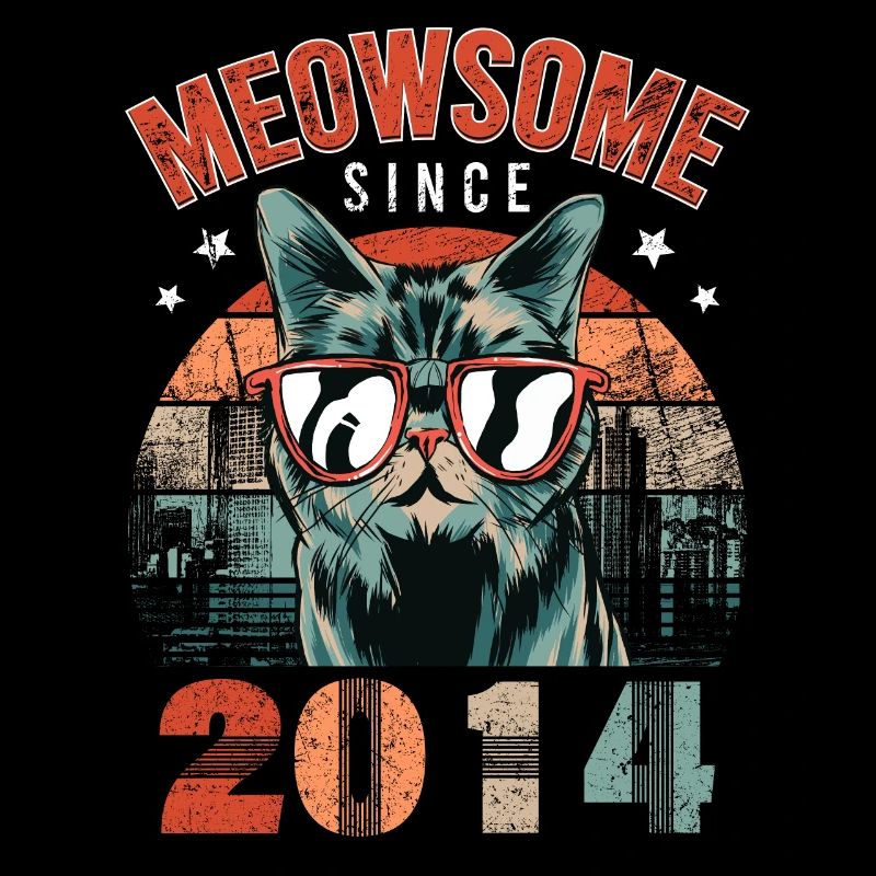 Meowsome 2014 Année de naissance 2014 Anniversaire du chat