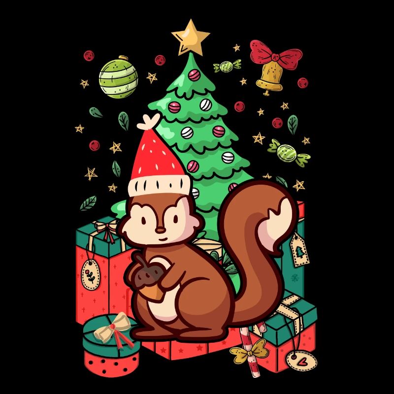 écureuil Ugly Noël Noël Noël
