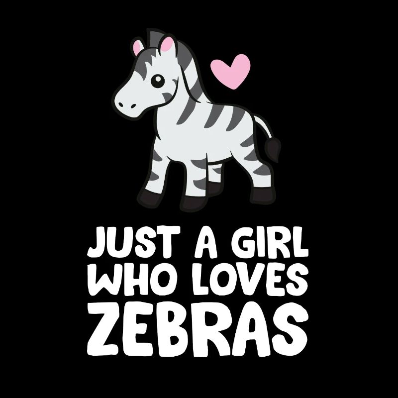 Nur ein Mädchen, das Zebras liebt
