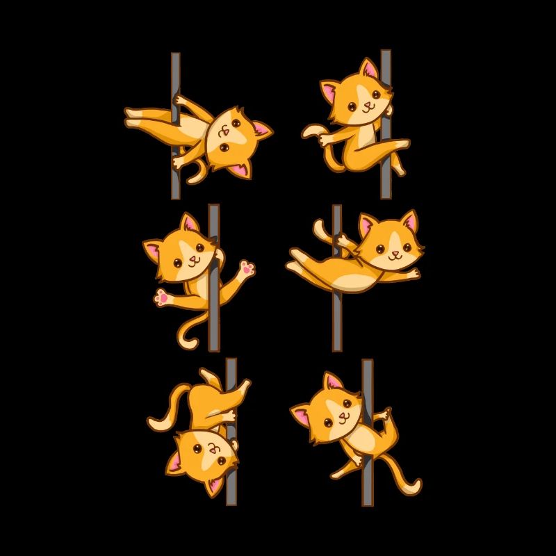 Cute Cats Pole Dancing Funny Pole Dancer