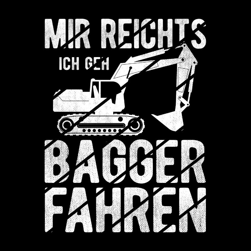 Baggerführer Bagger fahren Männer Baggerfahrer Spr