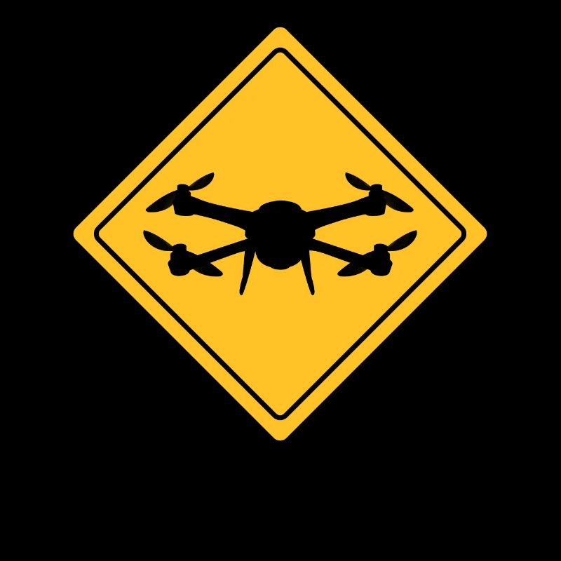 Drone avec panneau d’avertissement Drone flyer