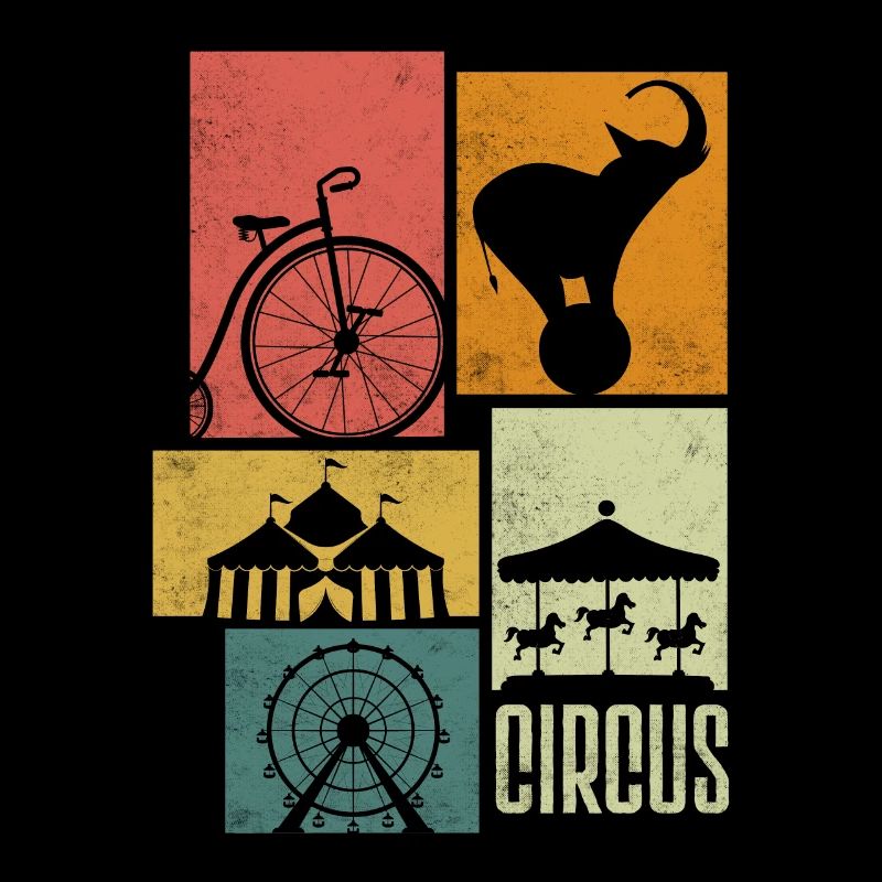 Circus Performer Silhouettes