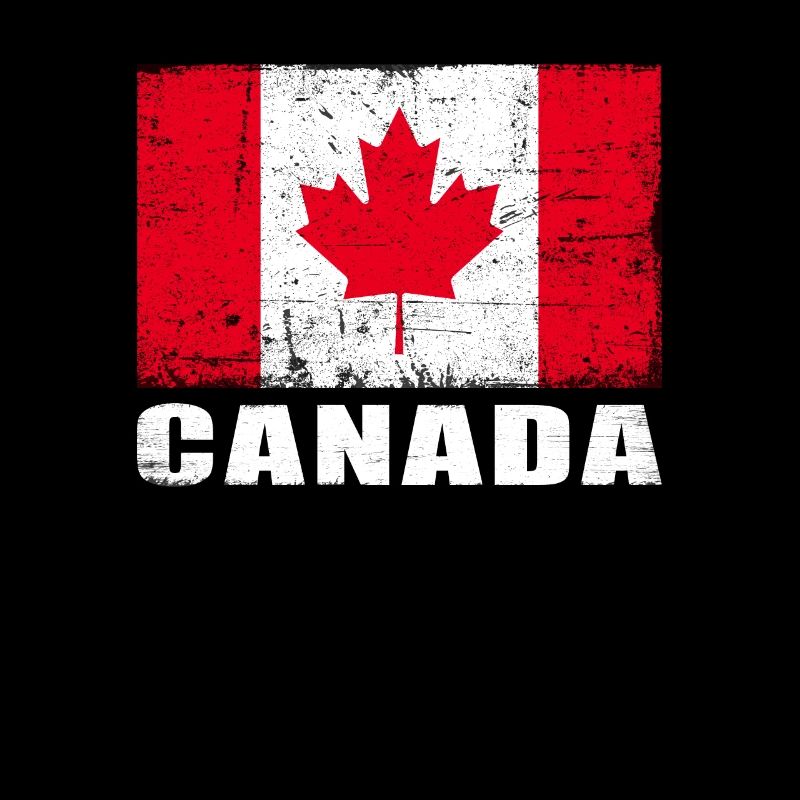 Drapeau du Canada Grunge Drapeau du Canada