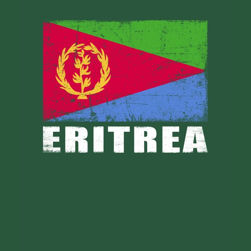 Drapeau de l’Érythrée Grunge Drapeau de l’Érythrée