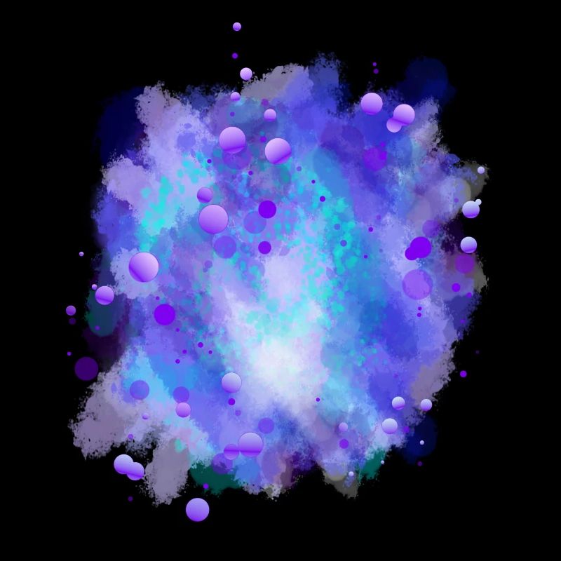 Azurblaue Energie Kugel
