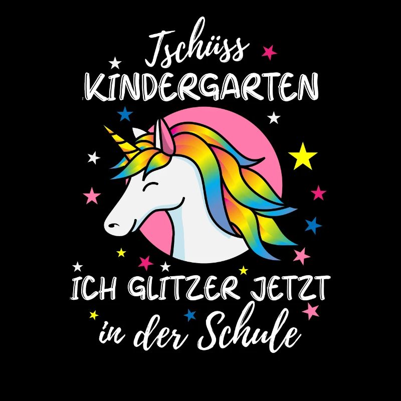 Lustiges Ich glitzer jetzt in der Schule Einhorn