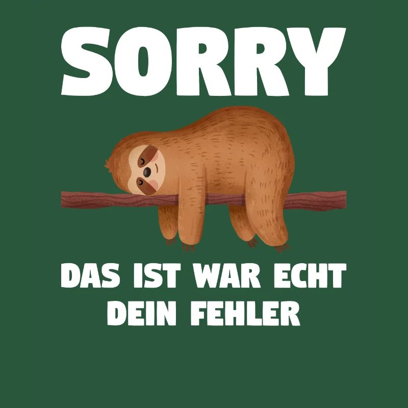 Faultier Sarkasmus Schwarzer Humor Geschenk