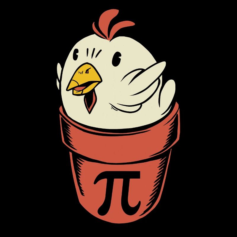 Chicken Pot pi lustiger pi Tag punm Mathe pi Tag